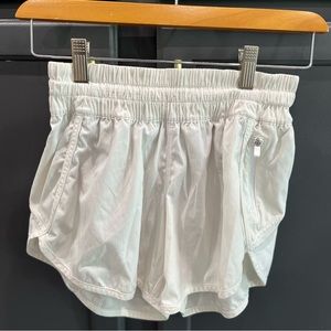 Lulu Lemon running shorts in White. Size small.